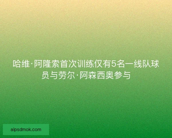哈维·阿隆索首次训练仅有5名一线队球员与劳尔·阿森西奥参与 哈维·阿隆索首次训练仅有5名一线队球员与劳尔·阿森西奥参与